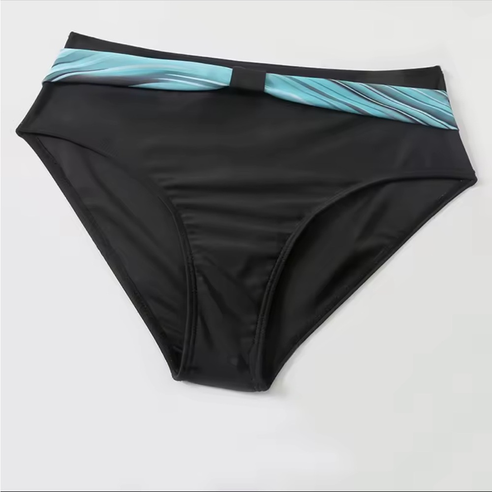DURINM Women's Black 2-Piece Bikini Set Push-Up High Waist Swimsuit 3X-US10/12 - Picture 5 of 7